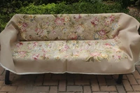 free shipping french aubusson hand woven sofa and chair cover set 14 with arms wool and silk aubusson sofa set sand color