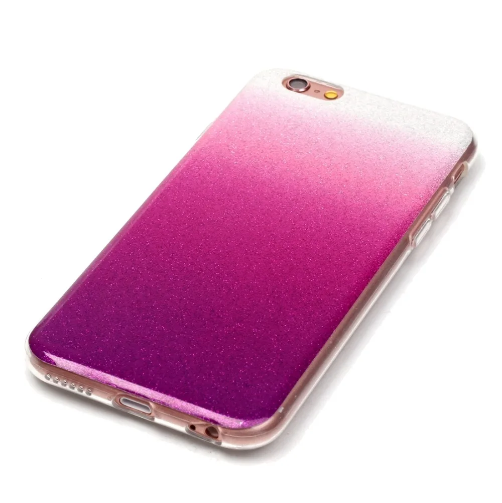 Цветной Блестящий Защитный чехол из ТПУ для iPhone 6 Plus &amp 6s IMD | Мобильные телефоны и