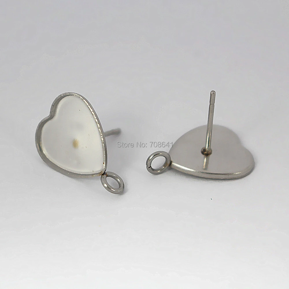 Пустая основа для сережек-гвоздиков из нержавеющей стали настройки 12 мм рамка в