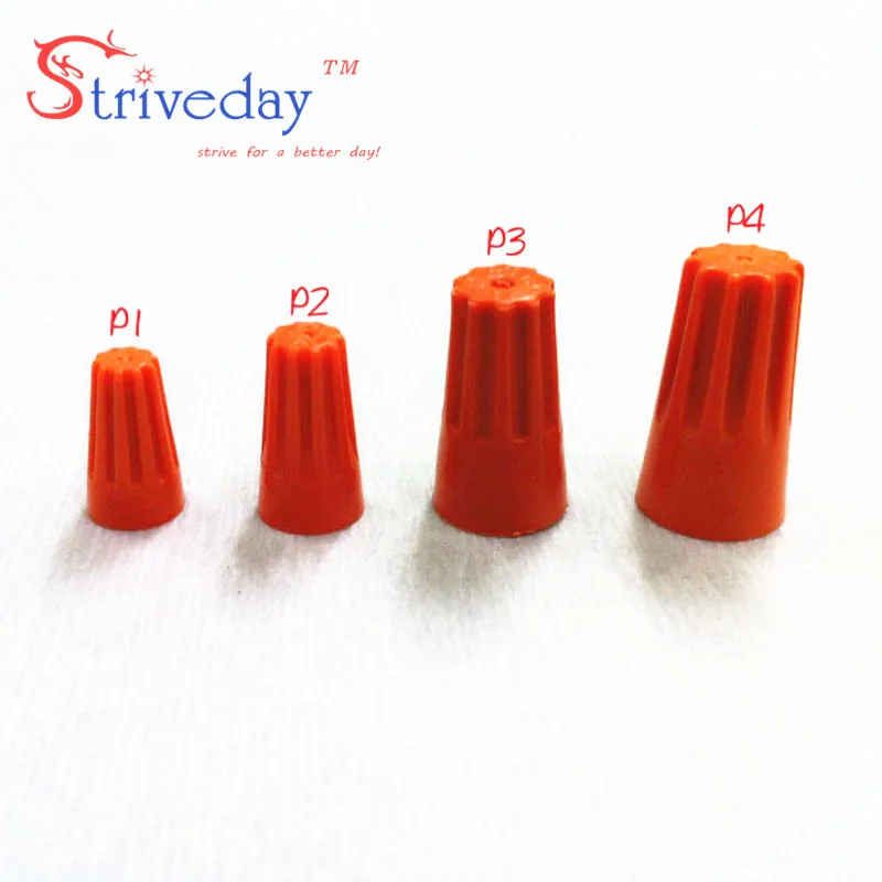 100 шт./лот P4 твист-гайка соединитель для электрического провода клеммы пружинная