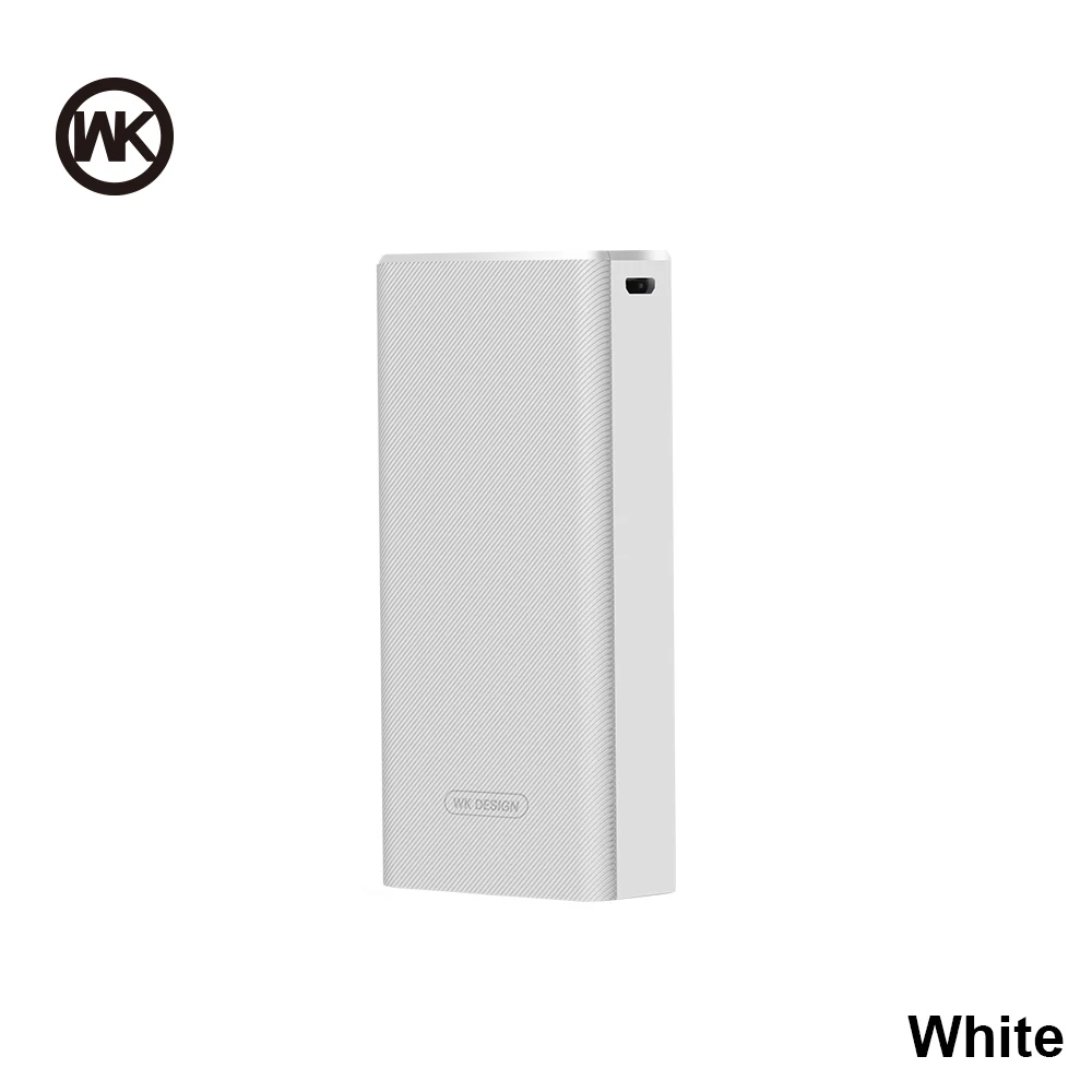 White power bank 097 WK mi ni power Bank 10000 мАч Carregador Portatil портативный внешний аккумулятор для iPhone Xiaomi mi внешний аккумулятор - Цвет: White power bank 097