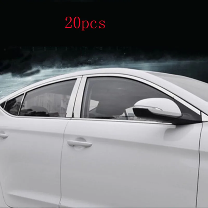 

Автомобильная Наклейка на окно из нержавеющей стали для Elantra 2016