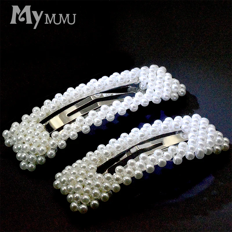 Заколка для волос с имитацией жемчуга заколка девочек 2020 новинка аксессуары