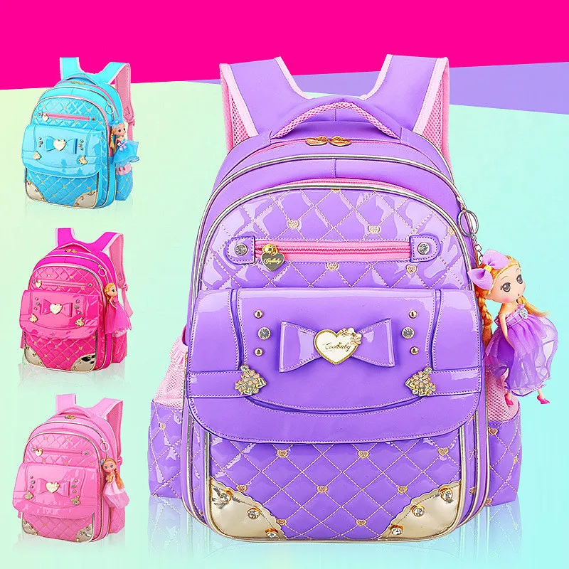 Orthopedics Fashion Children School Backpack bags For girls Waterproof Kids bag 2018 Trend | Багаж и сумки