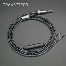 Transfortego-conector de 3,5mm para auriculares, controlador de Cable de Audio, reparación de repuesto, Cable de núcleo de cobre 18