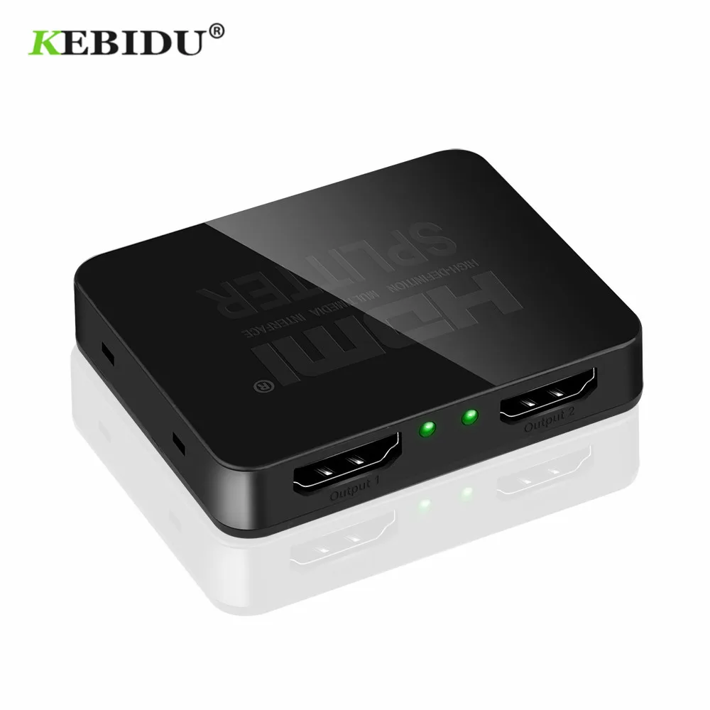 1 в 2 выхода 1080p 4K 1x2 HDCP Стриппер 3D сплиттер усилитель сигнала питания HDMI