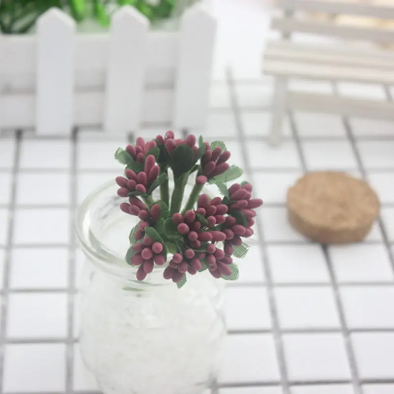 1 букет из 12 новых корейских Розовых Звезд шипов цветов розетки искусственный