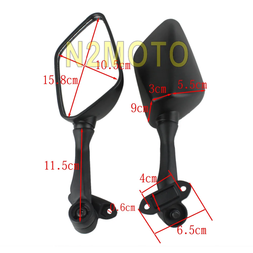 ABS Motorcycles Left Right Pair Rear View Mirror for Kawasaki Ninja 300R EX300 ZX6R 636 2013 2014 2015 | Автомобили и мотоциклы