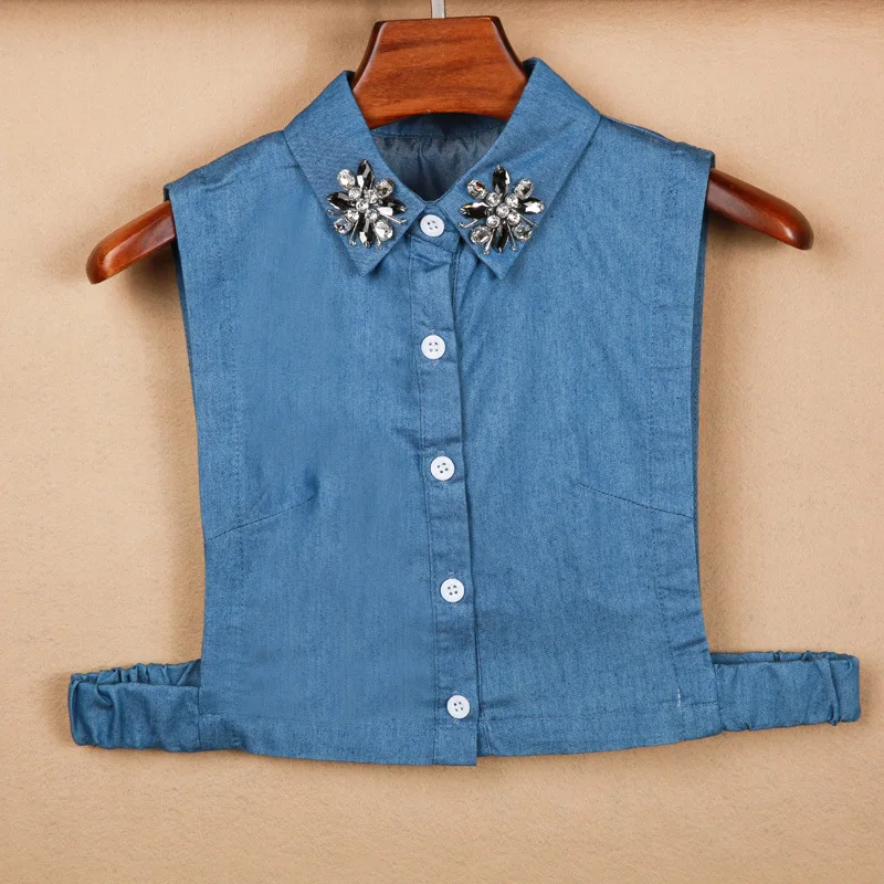 

Female models set beads fake collar elastic cowboy geometric fake wild collar decoration cotton beads embroidered shirt collar