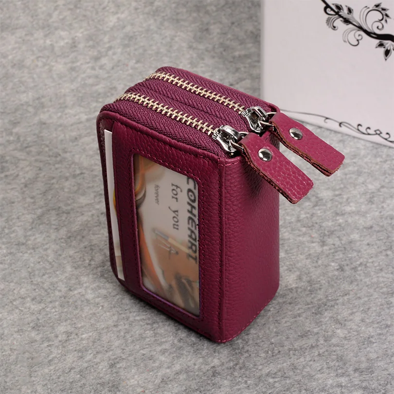 COHEART кошелек для карт из натуральной кожи Женская мода 100% Натуральная Воловья