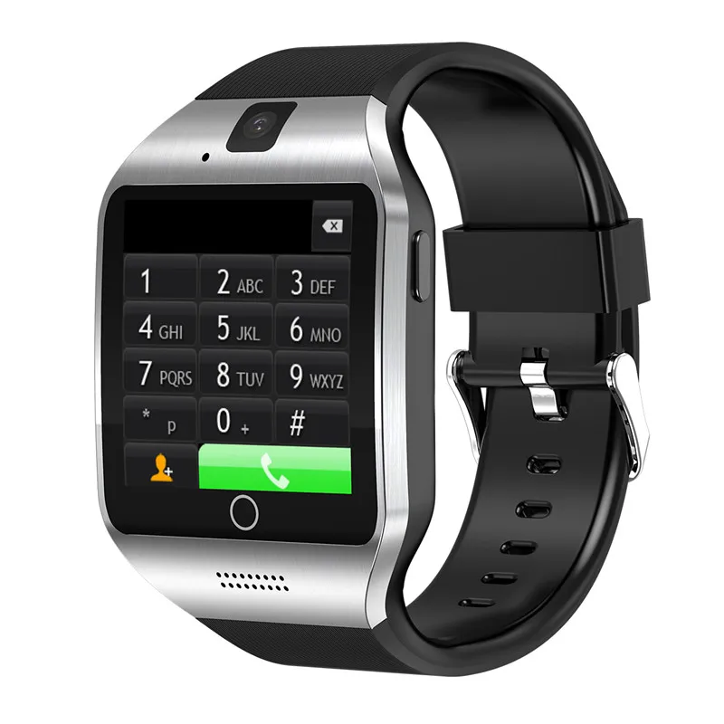Фото ZV18 android 4 Смарт-часы Q18 mtk6572 SmartWatch для телефона Поддержка 3g wifi gps sim GSM WCDMA 500 Вт камера