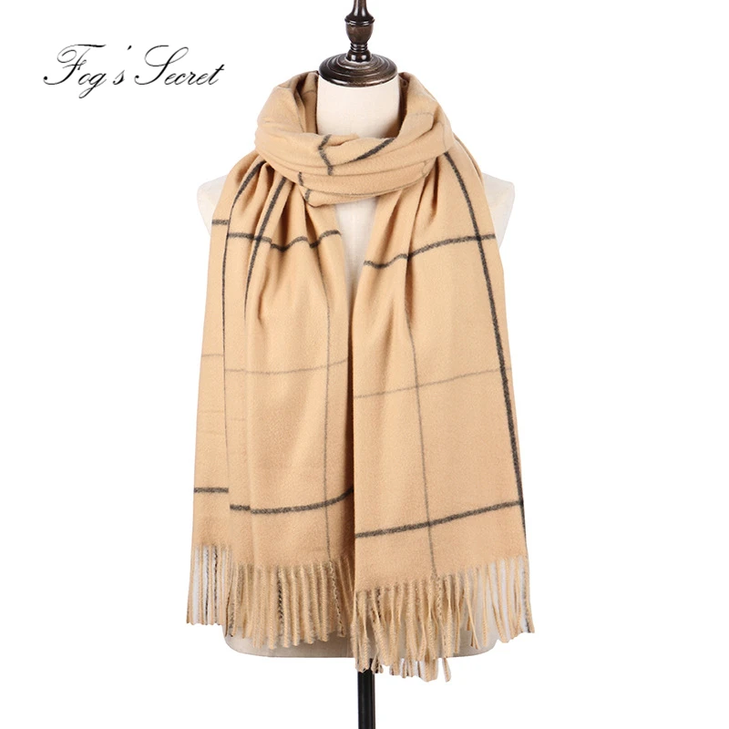Women Big Pashmina palatine Business shawl For female 2019 Winter Warm handkerchief | Аксессуары для одежды