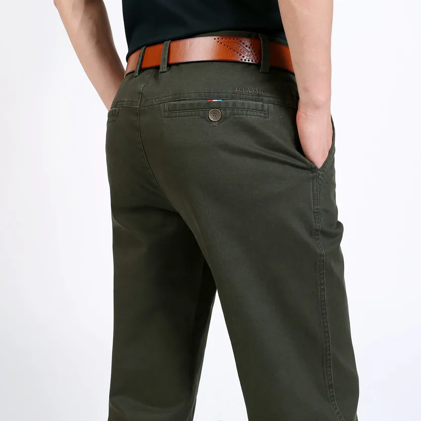 Мужские джоггеры EICHOS хлопковые однотонные деловые повседневные зимние брюки