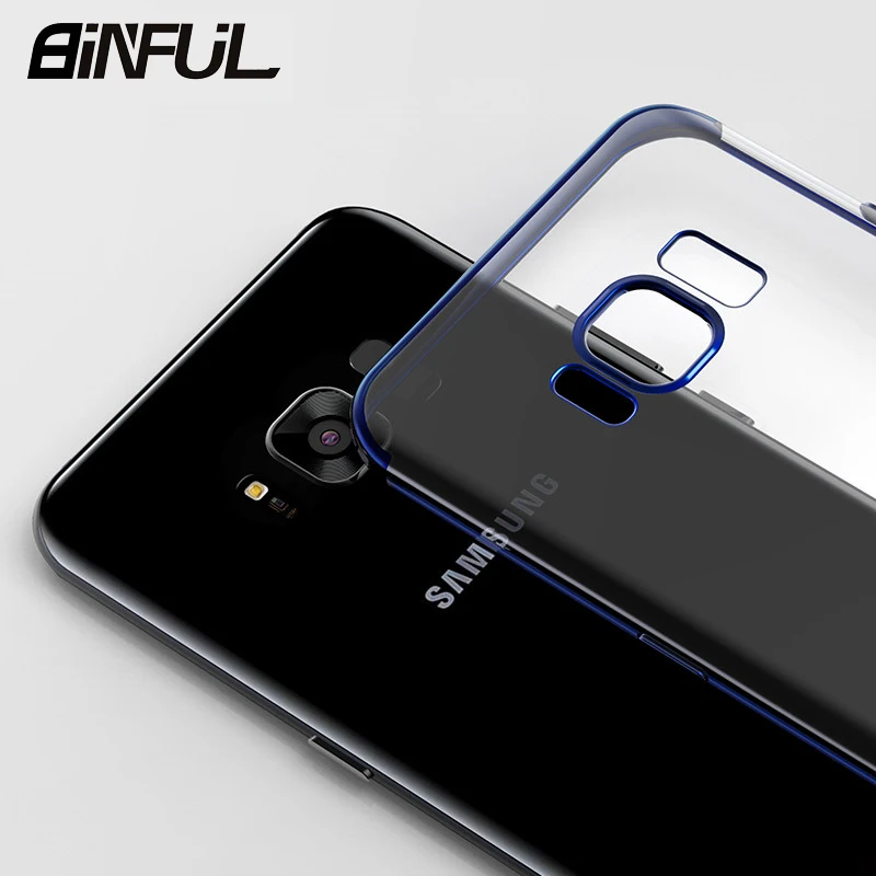 Чехол для Samsung Galaxy S8 Plus прозрачный мягкий силиконовый тонкий чехол из ТПУ телефона|Бамперы| |