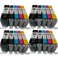 20pcs--4Set Совместимость PGI-280BK CLI-281BK CLI-281C CLI-281M CLI-281Y CLI-281PBK картридж для Canon Pixma TS9120 TS8120 TS6120 TR8520 - Цвет: 20pcs--4Set