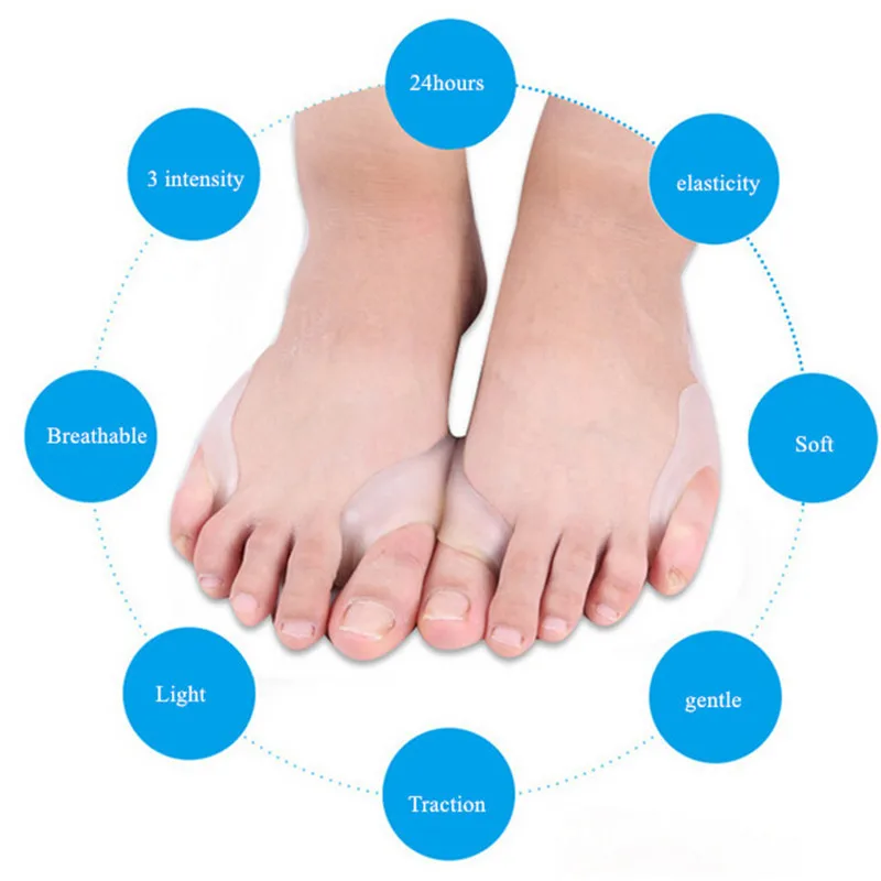 1 пара корректор для ухода за ногами большого костного пальца вальгусной