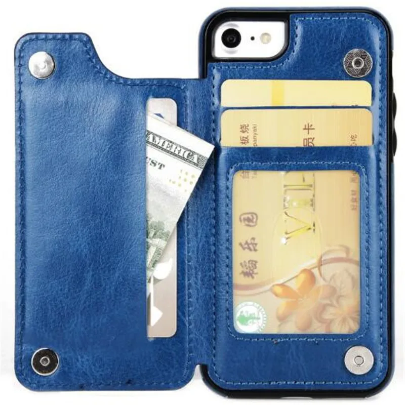 Чехол книжка из искусственной кожи с подставкой и отделением для карт iPhoneXs Xr Max X 8