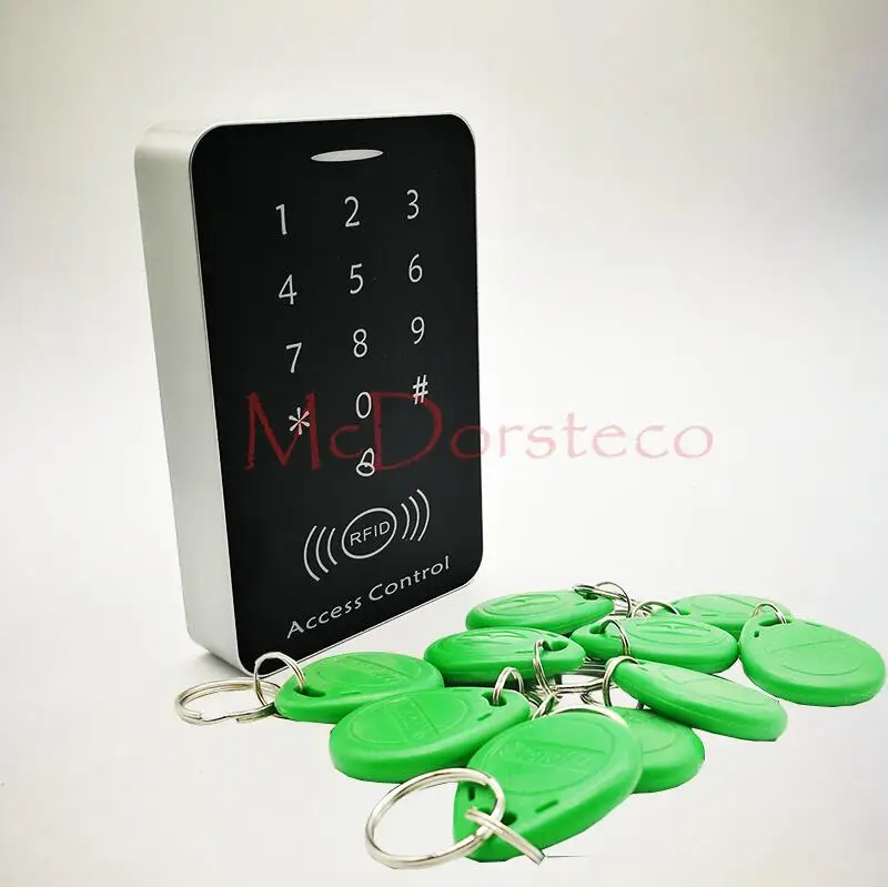 125 кГц RFID Бесконтактная карта система контроля доступа RFID/EM клавиатура карта контроля доступа Лер Открыватель двери Мастер контроль Лер - Цвет: Green Keyfobs