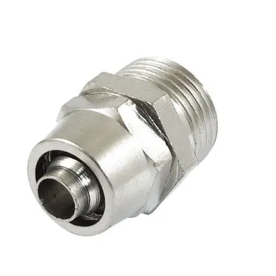 

16mm 3/8" PT Male Thread Dia Pneumatic 6.5mm Air Hose Quick Coupler Connector