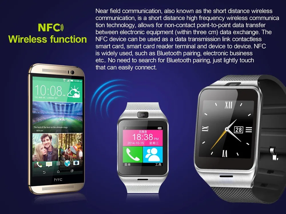 Fashion Aplus Smart Watch GV18 Support Micro SIM Card Communication Bluetooth 3.0 Clock 550mAh Battery Long Duration | Электроника