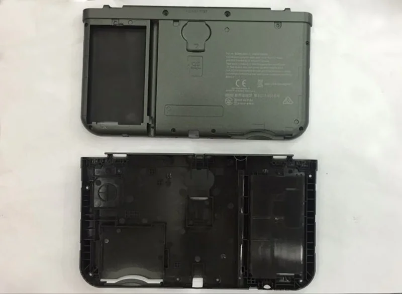 Черный Новый 3DS XL 3dsll пластиковый корпус с внутренним дном чехол задняя крышка