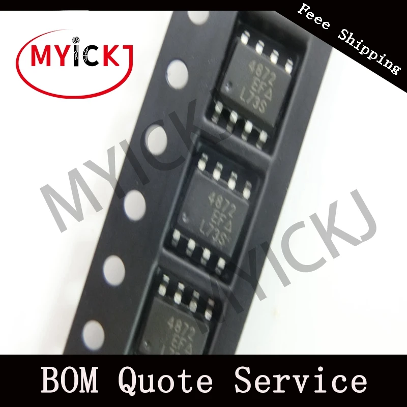 10 шт. SI4872DY микросхема n канал уменьшенный Qg быстрое переключение MOSFET 8 SOIC