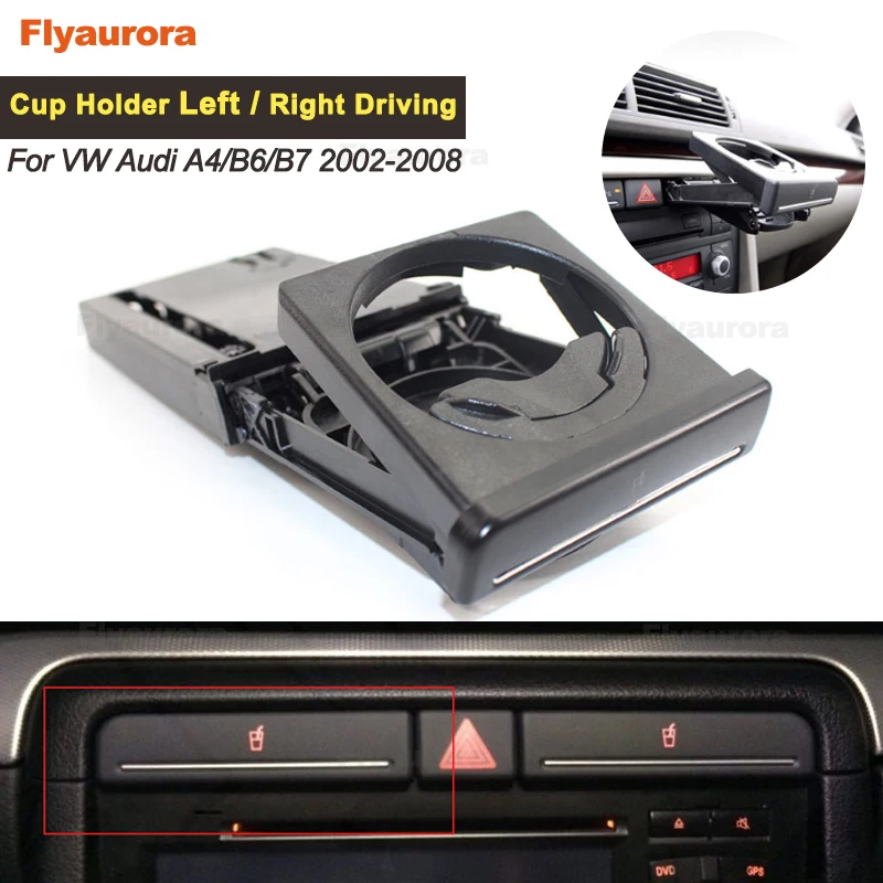 Передний автомобильный подстаканник раздвижной для V W Audi A4/B6/B7 2002-2008 Автомобильная приборная панель держатель стакана воды держатель для напитков с оцинкованной