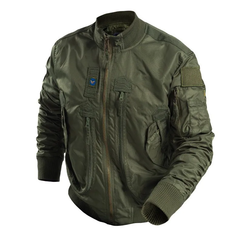 Мужская куртка пилот MA1 ветрозащитная теплая высокого качества в стиле милитари