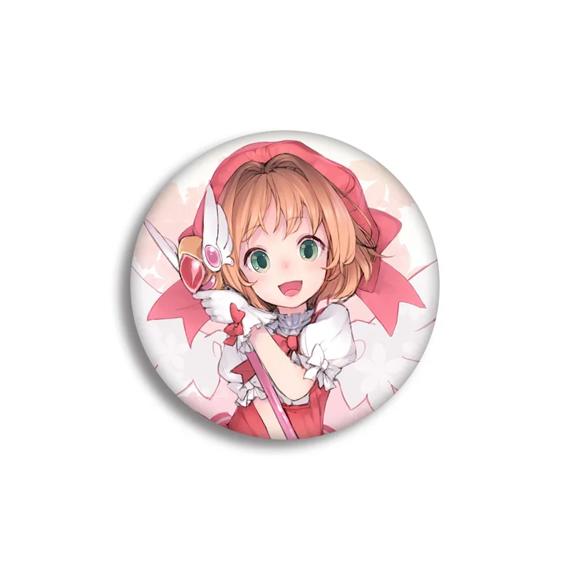 Аниме карты Captor Sakura Косплей значок Мода Мультфильм LI SYAORAN Брошь булавка ювелирные