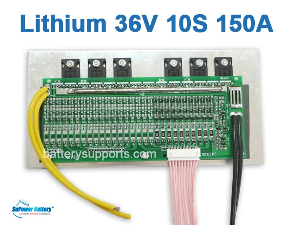 Supower 10 s 36 В 37 42 150a литий ионный lipo Батарея BMS Управление Системы баланса pcb IC чип