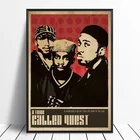 Постер музыкальный певец A Tribe называемый Quest, Постер музыкальной группы хип-хоп рэп, Постер со звездами, настенное искусство, картина для комнаты, домашний декор, холщовая печать