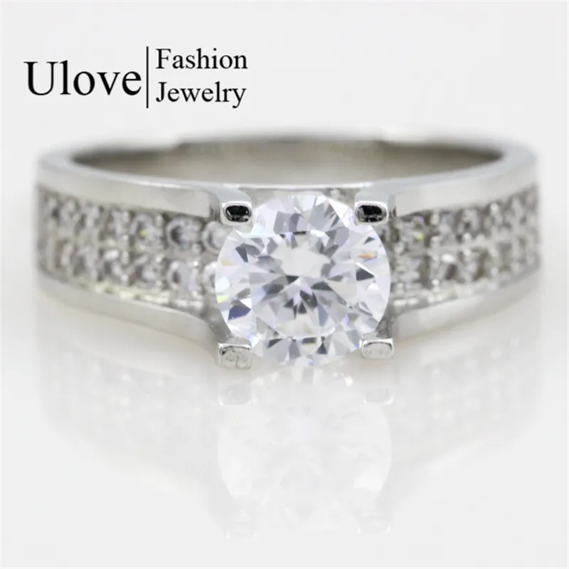 Uloveido 40% off новые подарки для Для женщин кольцо с цирконом Модные украшения
