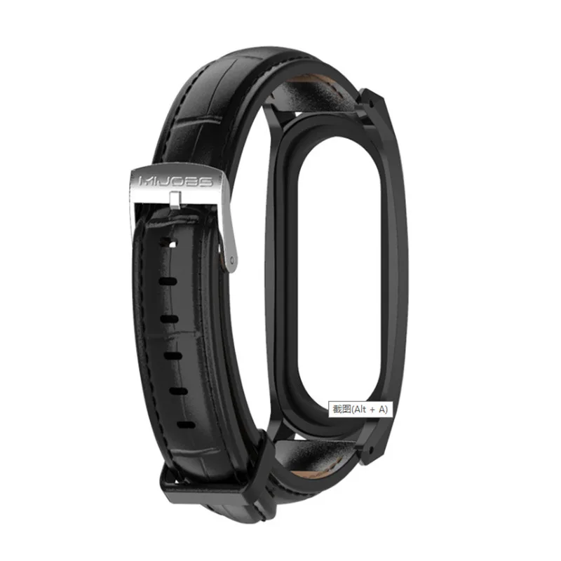 Ремешок Mijobs GT из натуральной кожи для умных часов miband 3 аксессуары смарт Miband