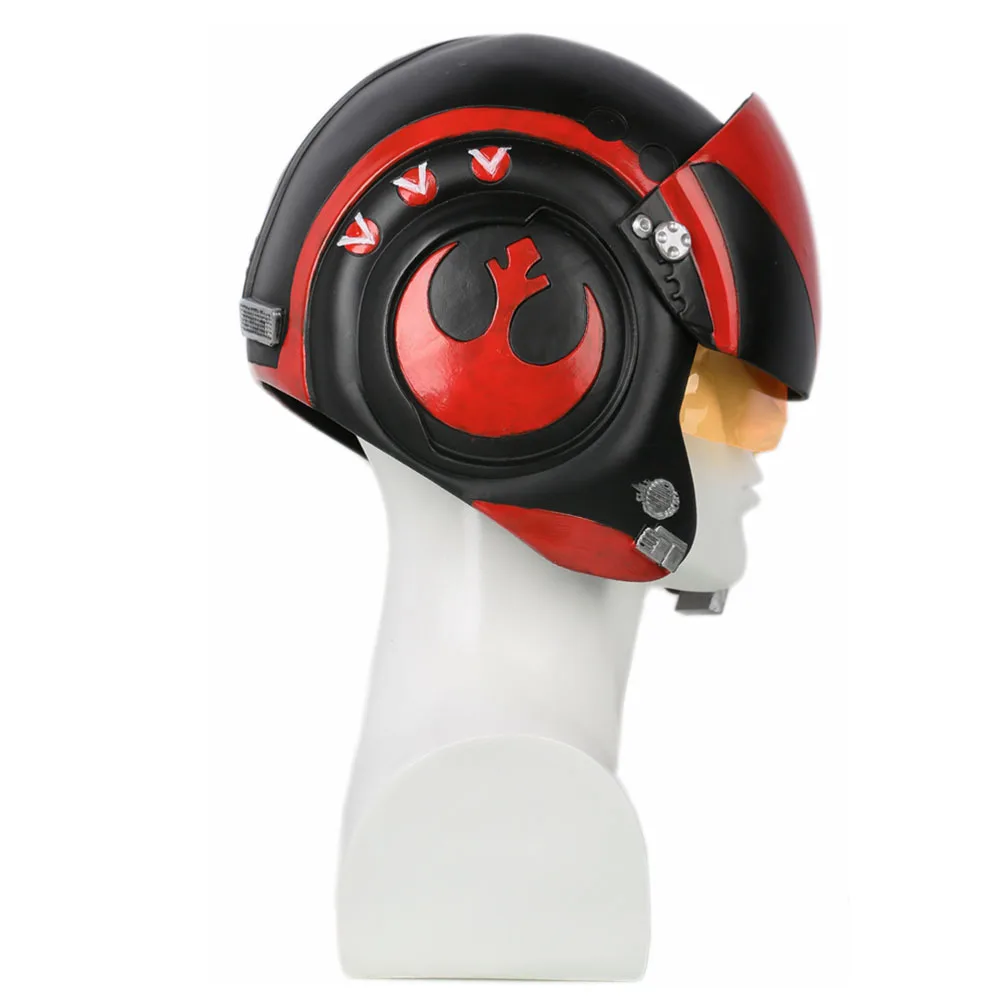X COSTUME Звездные войны POE dameron шлем пилота wings полная голова Смола Маска гоночный