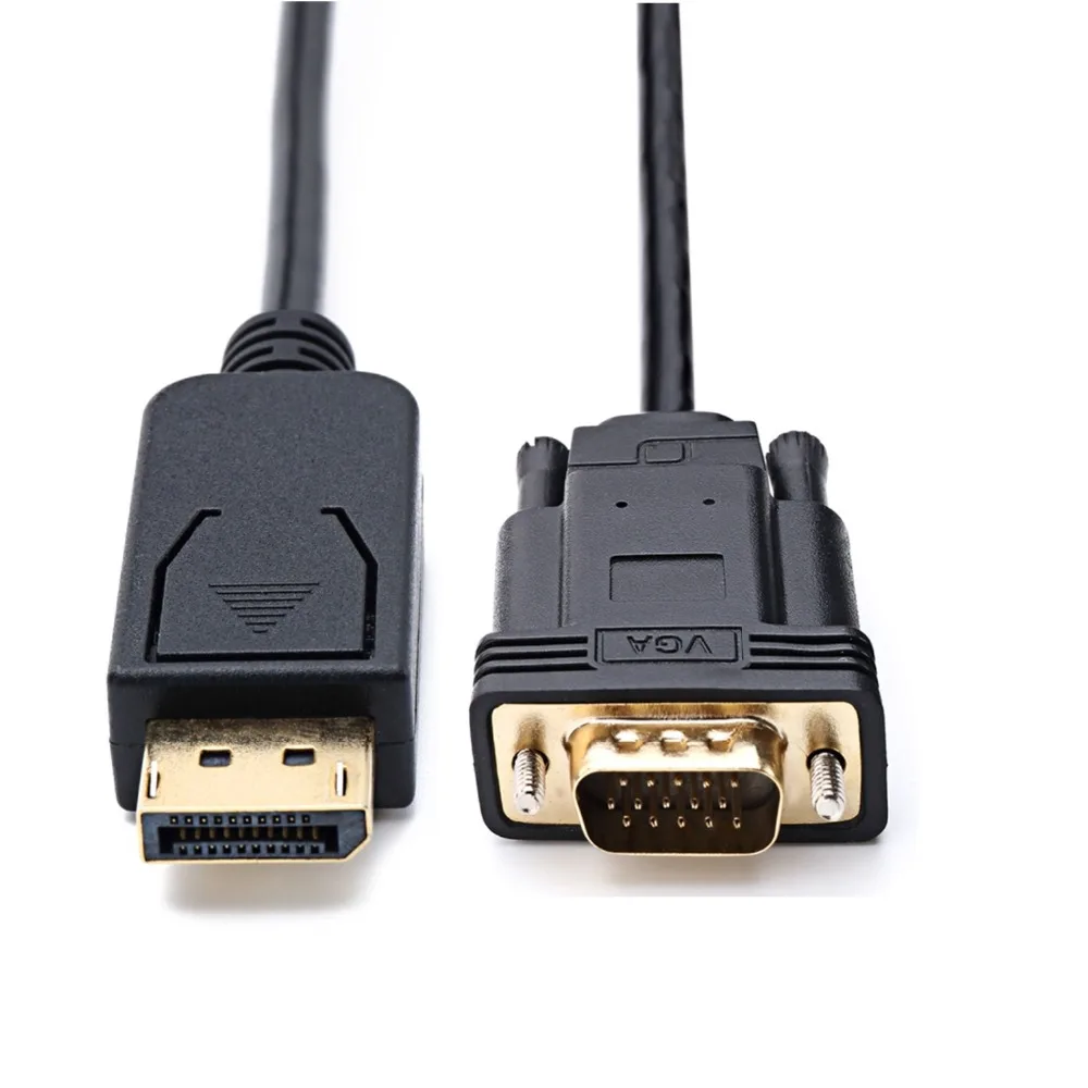 DisplayPort DP папа VGA адаптер кабель Eyefinity ATI для ЖК экрана Видео 1 8 м|vga male|to vgadp displayport |