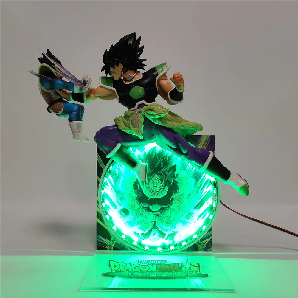 Dragon Ball Супер Broly против Вегета светодиодный ночник детские игрушки Dragon Ball Z Broli Супер Saiyan украшения дома Настольная лампа DBZ