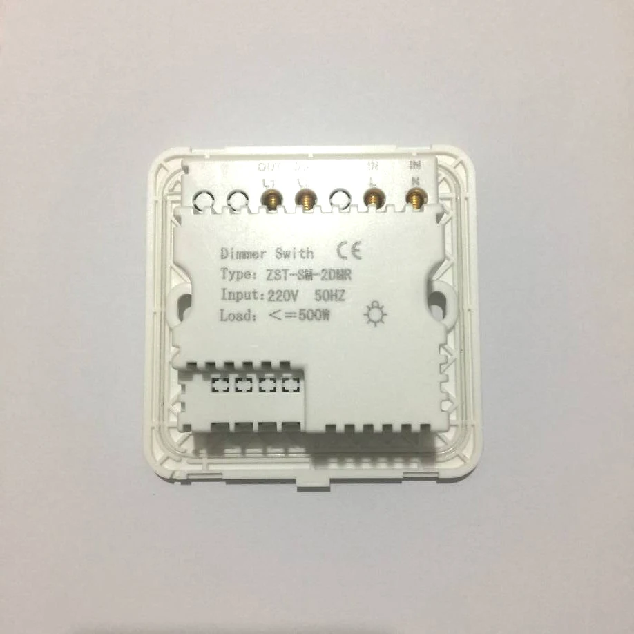 110 V-250 V светодиодный диммер переключатель Wallpad белого цвета с украшением в виде