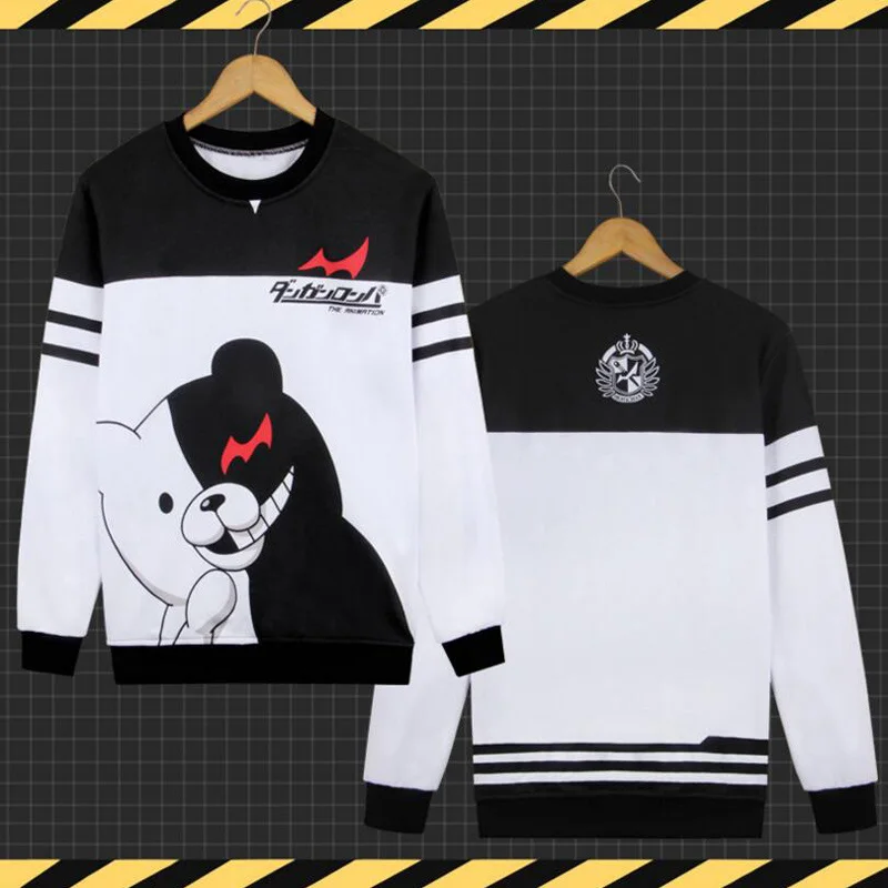 Danganronpa Monokuma, футболка с длинным рукавом, футболка, маскарадный костюм, Dangan Ronpa, толстовка, весна-осень, модная повседневная футболка - Цвет: A