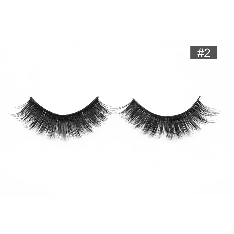 2 Bonnie Choice естественные Ложные ресницы 3 пар/компл. 3D норковые ресницы ручной работы многоразовые ресницы популярного накладные клей для ресниц комплект - Цвет: 2