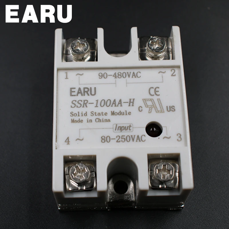 Твердотельные реле SSR-100AA-H 100A 80-250 В AC 90-480 В AC ССР 100AA-H реле состояние Сопротивление Регулятор