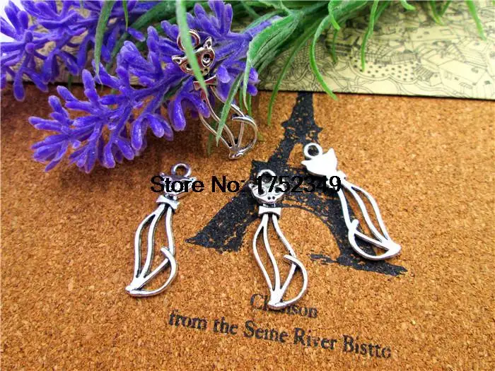 15 шт -- амулеты, Античные тибетские серебряные Тон Шарм Кулон 34x11 мм