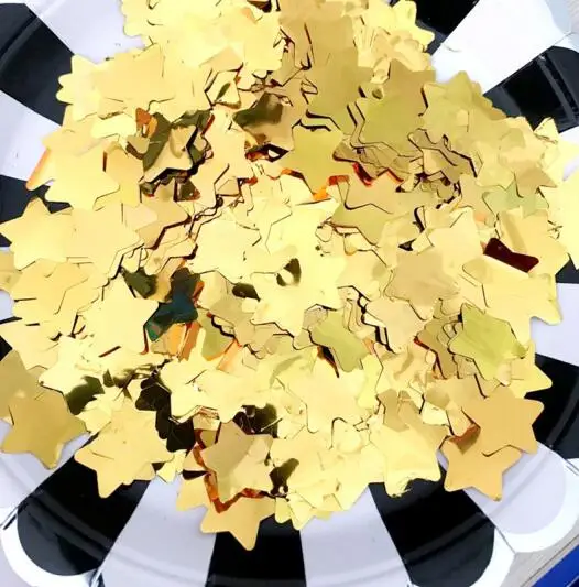 15g star confetti DIY конфетти воздушные шары 10 шт. 12 дюймов латексные прозрачные воздушные шары на день рождения 18 30 40 50 60 70 80 юбилей Свадебные украшения - Цвет: 15g star confetti