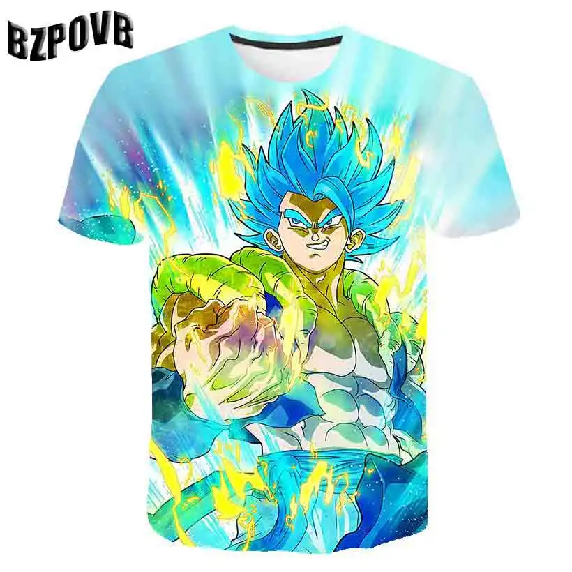 1877 Новинка, футболка с Драконий жемчуг Bulma Super Saiyan, футболка vegeta 3D, для мужчин и женщин, аниме, для детей, Гоку, Гохан, Футболка Harajuku Lonzo Ball - Цвет: 1877