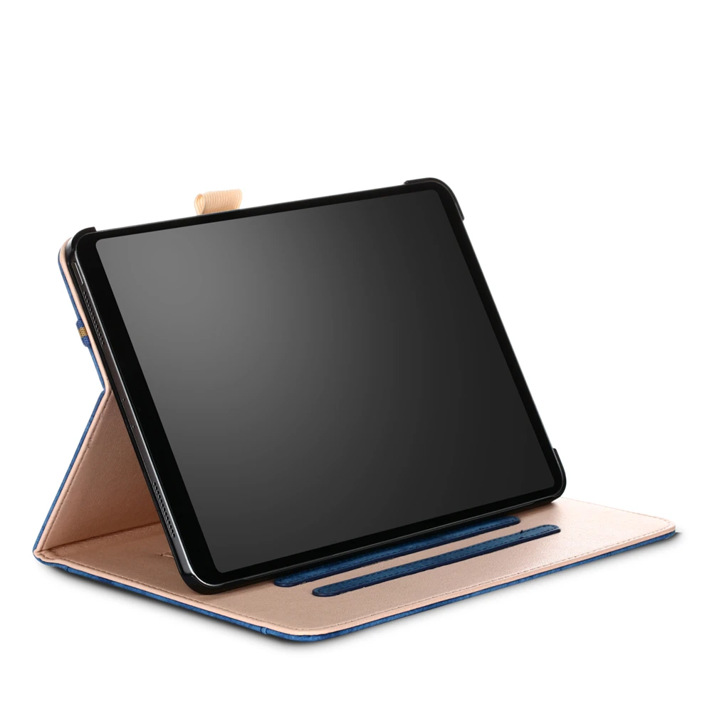 Чехол Kemile для iPad Pro 11 кожаный смарт чехол с подставкой и зарядкой карандашей