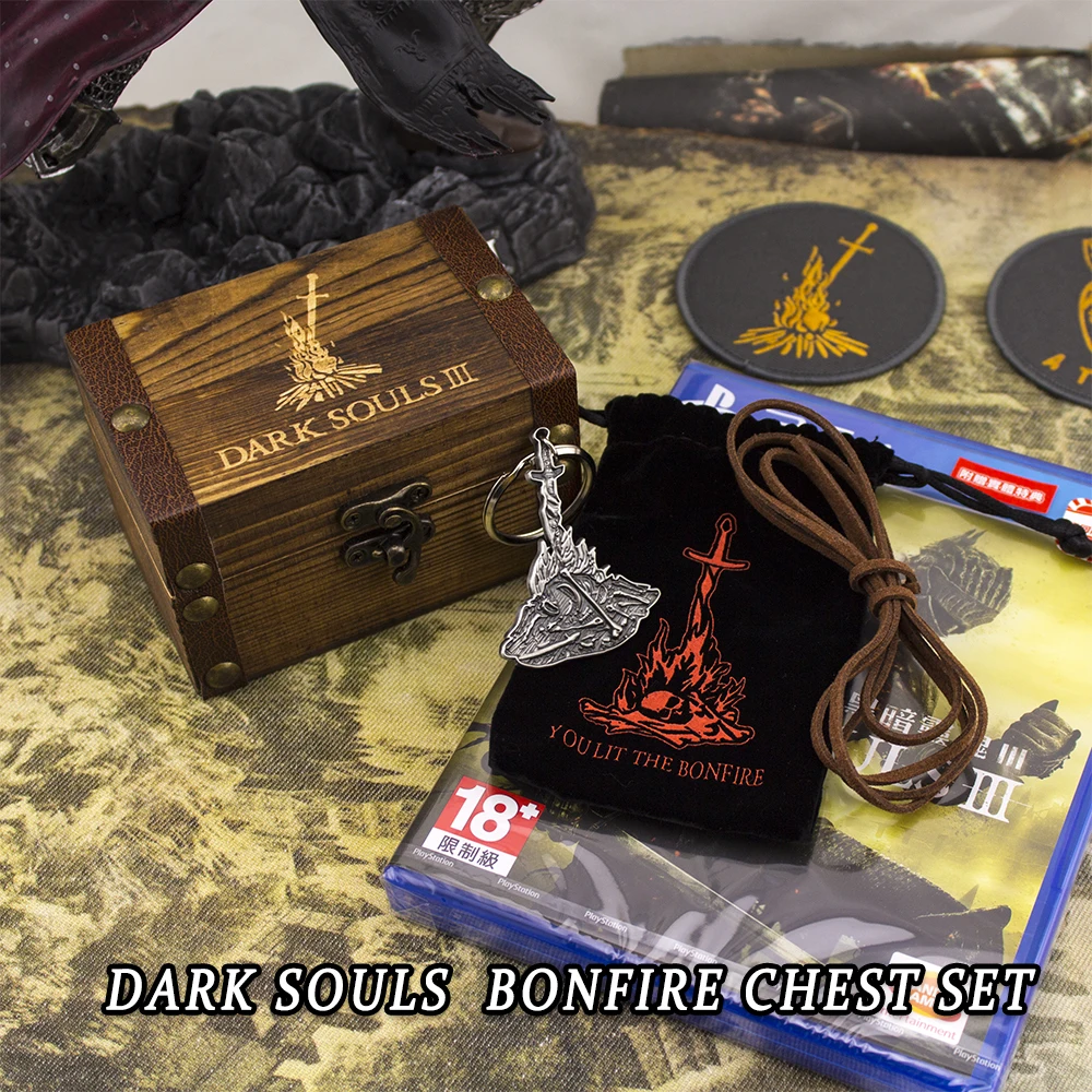 Souls Dark 3 III подвеска с ограниченной деревянной коллекцией коробок|with box|pendant dark