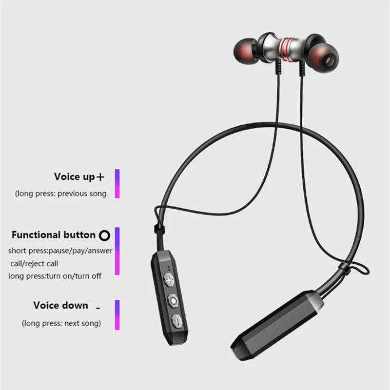 Модные наушники TCunPT с шейным ободом Bluetooth-гарнитура рок-космической серии версия