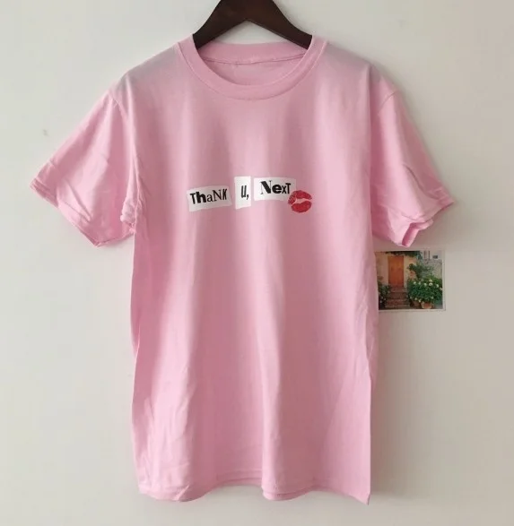 Футболка унисекс с надписью Kiss Rip Cool Lip Thank U Next 1 шт. | Женская одежда