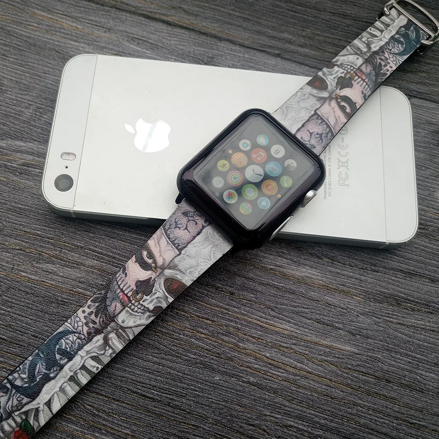 Ремешок из натуральной кожи для Apple Watch Series 1 2 3 38 42 мм|Ремешки часов| |