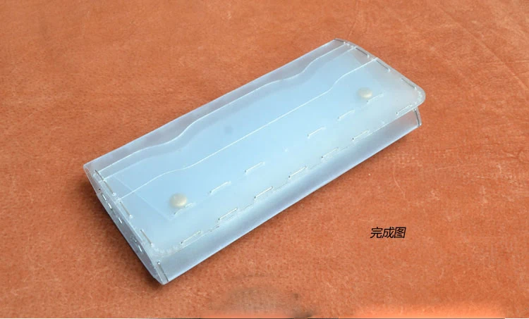 DIY трехслойный длинный кожаный кошелек из ПВХ шаблон ремесло шитье узор