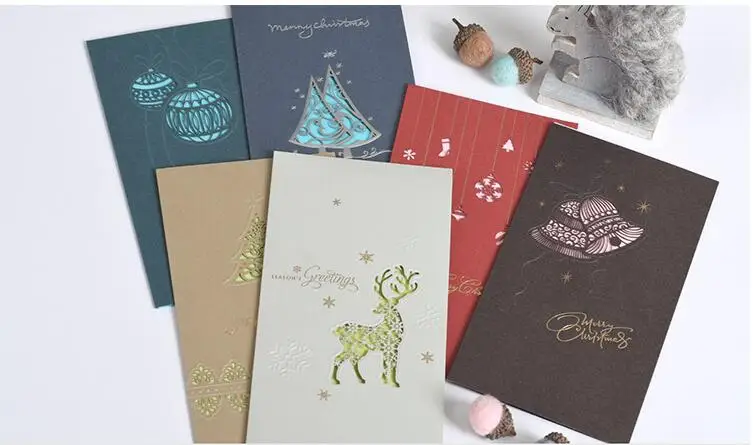 Открытки на Рождество элегантные с тиснением|greeting cards|greeting cards businessembossed christmas |